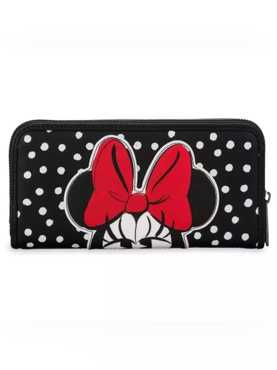 Loungefly Handbags - NWT Disney Parks Loungefly Wallet - Minnie Mouse With Polka Dots